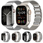 磁気留め具編み込みチェーンステンレススチールウォッチバンド、Apple Watch 42mm用、Apple Watch 38mm用