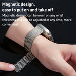 磁気留め具編み込みチェーンステンレススチールウォッチバンド、Apple Watch 42mm用、Apple Watch 38mm用