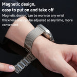 マグネット留め具編み込みチェーンステンレススチール時計バンド、Apple Watch SE 40mm用、Apple Watch SE 44mm用、Apple Watch Series 6 40mm用、Apple Watch Series 6 44mm用、Apple Watch Series 5 44mm用、Apple Watch Series 5 40mm用