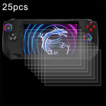 25枚セット 9H 0.3mm 耐爆強化ガラスフィルム、MSI Claw 8 AI+用、MSI Claw 7インチゲームコンソール用
