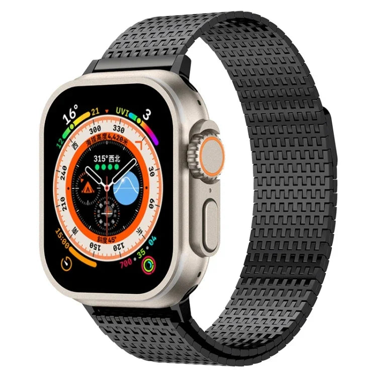 ミラネーゼループ磁気留め具ステンレススチールウォッチバンド、Apple Watch 42mm用、Apple Watch 38mm用