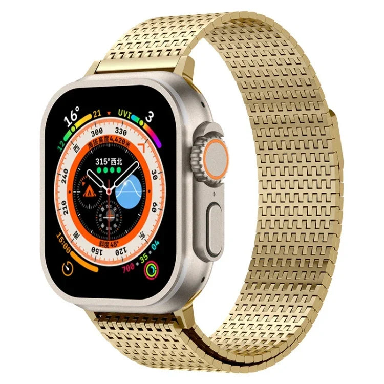 ミラネーゼループ磁気留め具ステンレススチールウォッチバンド、Apple Watch 42mm用、Apple Watch 38mm用