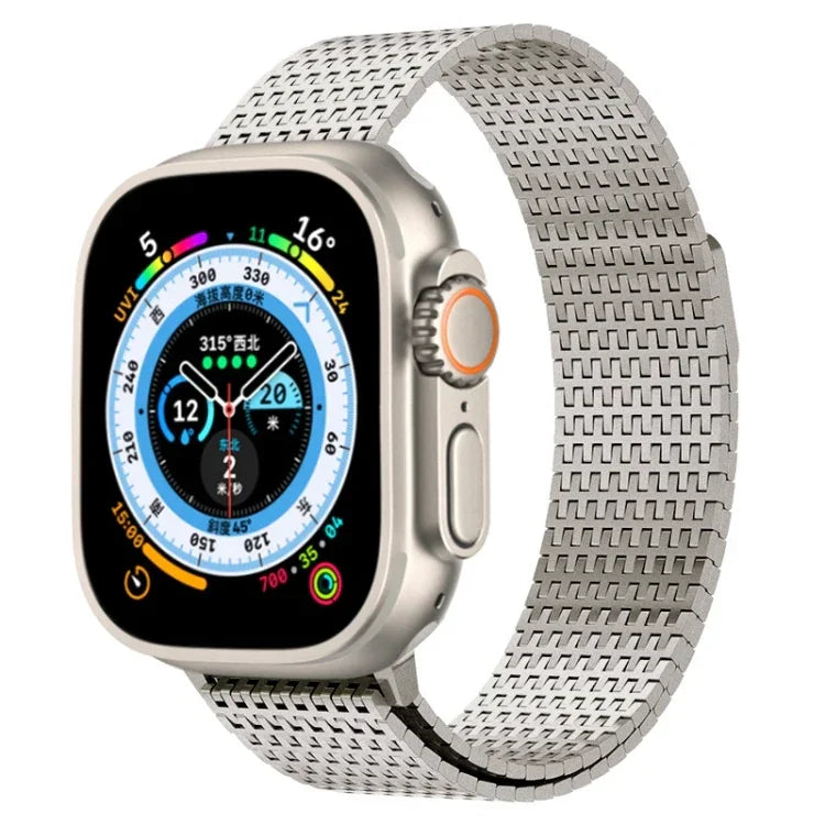 ミラネーゼループ磁気留め具ステンレススチールウォッチバンド、Apple Watch 42mm用、Apple Watch 38mm用