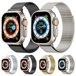 ミラネーゼループ磁気留め具ステンレススチールウォッチバンド、Apple Watch 42mm用、Apple Watch 38mm用