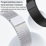 Milanese Loop Magnetic Clasp Stainless Steel Watch Band, For Apple Watch SE 2023 44mm, For Apple Watch SE 2023 40mm, For Apple Watch Ultra 2 49mm, For Apple Watch Series 9 45mm, For Apple Watch Series 9 41mm, For Apple Watch Ultra 49mm                 ...