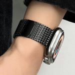 ミラネーゼループ磁気留め具ステンレススチールウォッチバンド、Apple Watch 42mm用、Apple Watch 38mm用