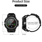 LOKMAT ATTACK Pro 1.39インチ BT5.1 スマートスポーツウォッチ、Bluetooth通話 / 睡眠 / 心拍数 / 血圧健康モニター対応