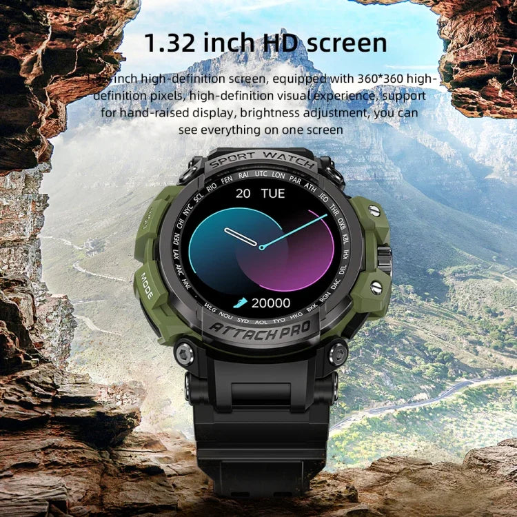 LOKMAT ATTACK Pro 1.39インチ BT5.1 スマートスポーツウォッチ、Bluetooth通話 / 睡眠 / 心拍数 / 血圧健康モニター対応