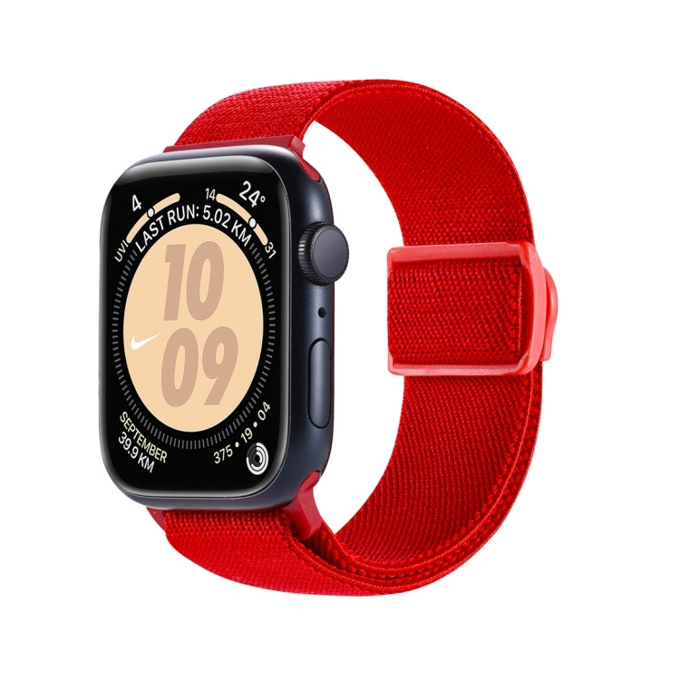 カーボンファイバー調スナップバックルナイロンウォッチバンド、Apple Watch SE 2023 40mm用、Apple Watch Ultra 2 49mm用、Apple Watch Series 9 45mm用