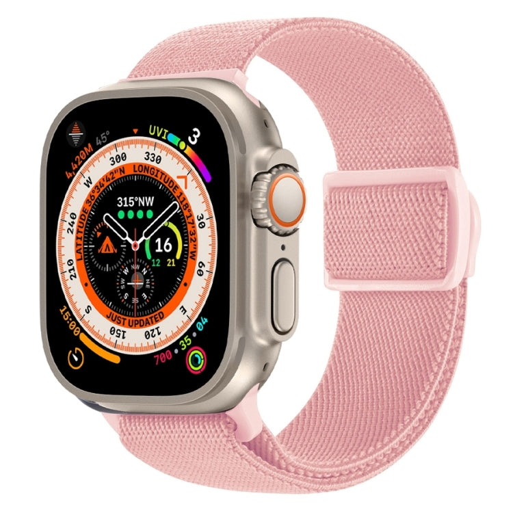 カーボンファイバー調スナップバックルナイロンウォッチバンド、Apple Watch SE 2023 40mm用、Apple Watch Ultra 2 49mm用、Apple Watch Series 9 45mm用