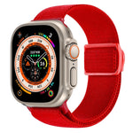 カーボンファイバー調スナップバックルナイロンウォッチバンド、Apple Watch SE 2023 40mm用、Apple Watch Ultra 2 49mm用、Apple Watch Series 9 45mm用