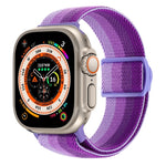 カーボンファイバー調スナップバックルナイロンウォッチバンド、Apple Watch SE 2023 40mm用、Apple Watch Ultra 2 49mm用、Apple Watch Series 9 45mm用