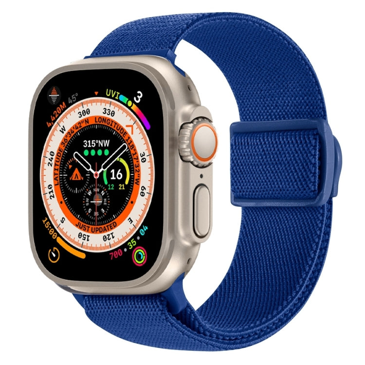 カーボンファイバー調スナップバックルナイロンウォッチバンド、Apple Watch SE 2023 40mm用、Apple Watch Ultra 2 49mm用、Apple Watch Series 9 45mm用