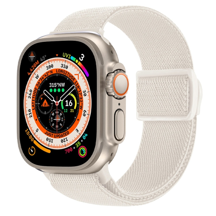 カーボンファイバー調スナップバックルナイロンウォッチバンド、Apple Watch SE 2023 40mm用、Apple Watch Ultra 2 49mm用、Apple Watch Series 9 45mm用