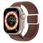 カーボンファイバー調スナップバックルナイロンウォッチバンド、Apple Watch SE 2023 40mm用、Apple Watch Ultra 2 49mm用、Apple Watch Series 9 45mm用