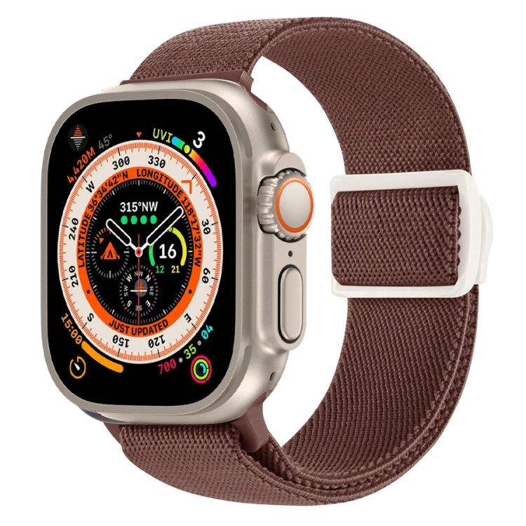 カーボンファイバー調スナップバックルナイロンウォッチバンド、Apple Watch SE 2023 40mm用、Apple Watch Ultra 2 49mm用、Apple Watch Series 9 45mm用