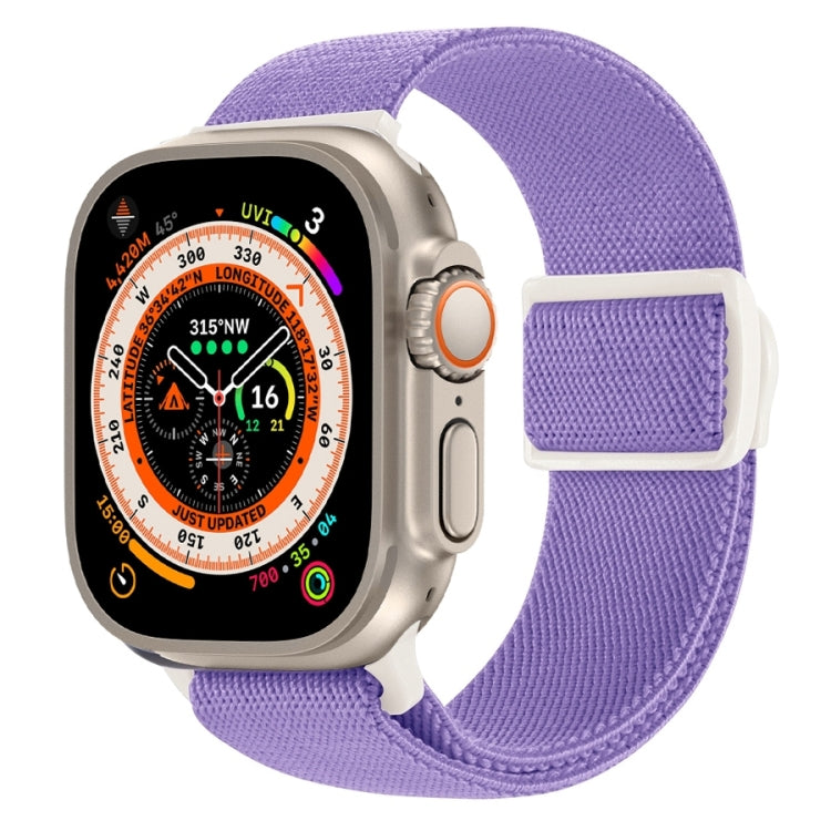カーボンファイバー調スナップバックルナイロンウォッチバンド、Apple Watch SE 2023 40mm用、Apple Watch Ultra 2 49mm用、Apple Watch Series 9 45mm用