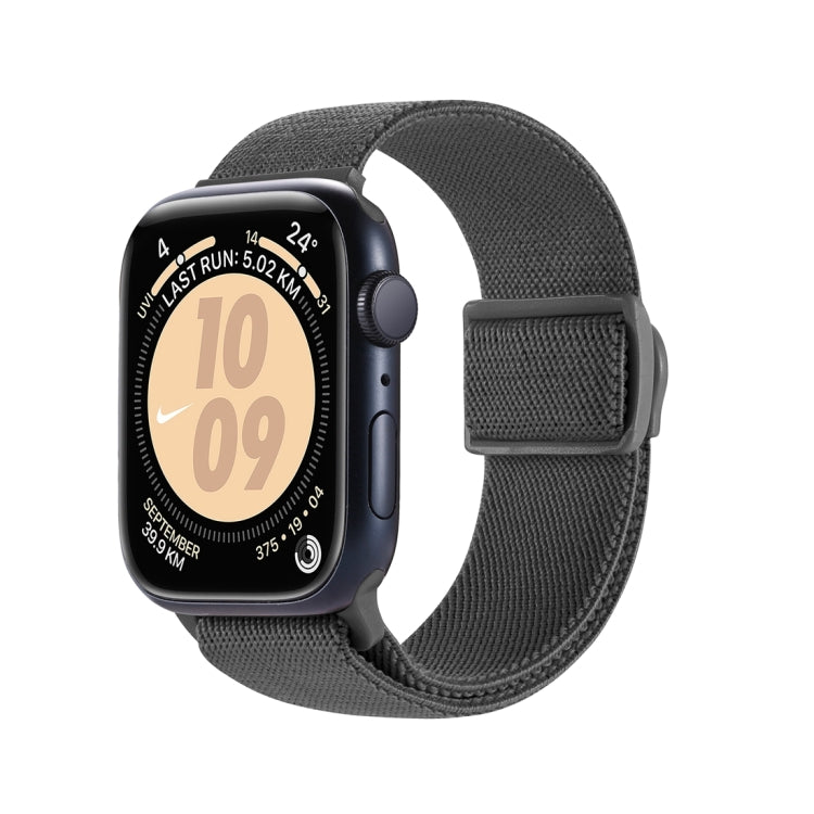 カーボンファイバー調スナップバックルナイロンウォッチバンド、Apple Watch SE 2023 40mm用、Apple Watch Ultra 2 49mm用、Apple Watch Series 9 45mm用