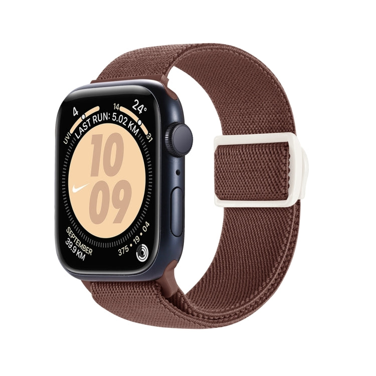 カーボンファイバー調スナップバックルナイロンウォッチバンド、Apple Watch SE 2023 40mm用、Apple Watch Ultra 2 49mm用、Apple Watch Series 9 45mm用