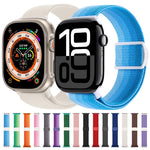 カーボンファイバー調スナップバックルナイロンウォッチバンド、Apple Watch SE 2023 40mm用、Apple Watch Ultra 2 49mm用、Apple Watch Series 9 45mm用