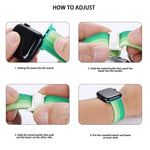 カーボンファイバー調スナップバックルナイロンウォッチバンド、Apple Watch SE 2023 40mm用、Apple Watch Ultra 2 49mm用、Apple Watch Series 9 45mm用
