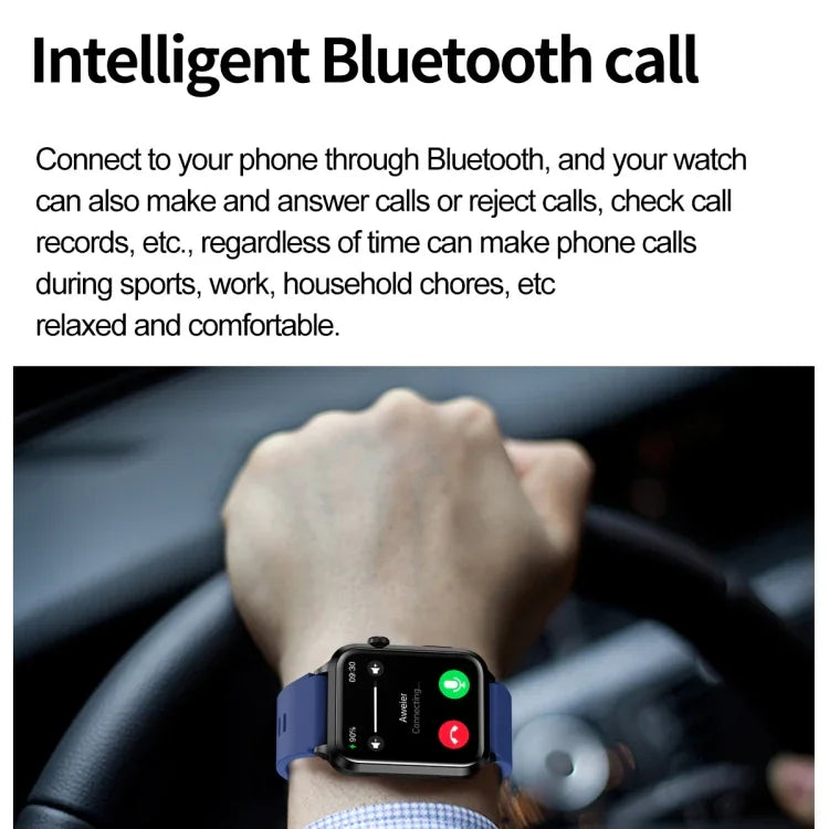 ET580 2.04インチ AMOLEDスクリーン スポーツスマートウォッチ、Bluetooth通話 / 心電図機能対応
