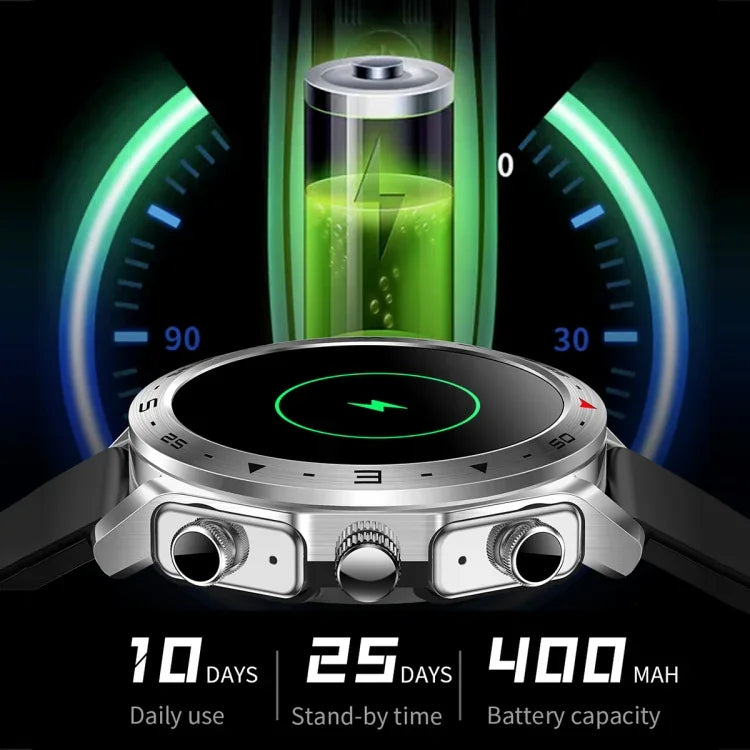 LEMFO T95 1.52インチIPSスクリーン 2イン1 Bluetoothイヤホン スマートウォッチ 健康モニタリング対応