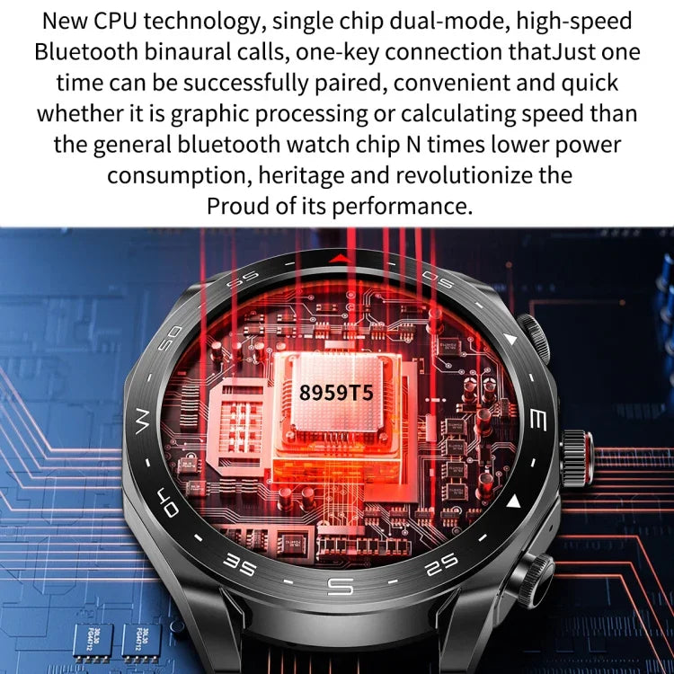 LEMFO T95 1.52インチIPSスクリーン 2イン1 Bluetoothイヤホン スマートウォッチ 健康モニタリング対応
