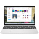 GXMO F152G 15.6インチ ノートパソコン、Windows 11 Intel Alder Lake N95 クアッドコア、指紋認証対応、16GB+512GB