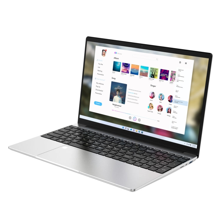 GXMO F152G 15.6インチ ノートパソコン、Windows 11 Intel Alder Lake N95 クアッドコア、指紋認証対応、16GB+512GB