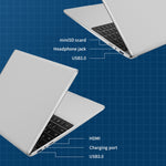 GXMO F152G 15.6インチ ノートパソコン、Windows 11 Intel Alder Lake N95 クアッドコア、指紋認証対応、16GB+512GB