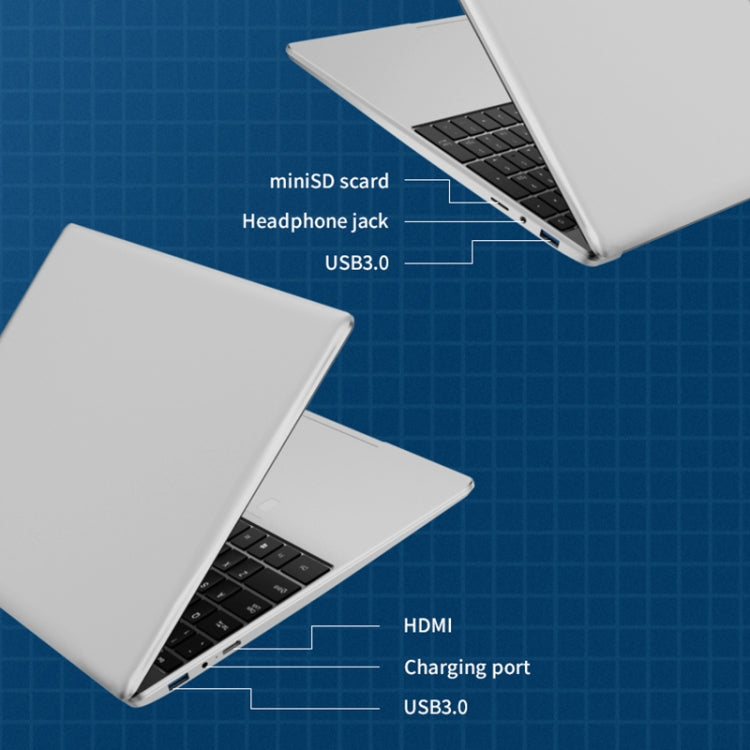 GXMO F152G 15.6インチ ノートパソコン、Windows 11 Intel Alder Lake N95 クアッドコア、指紋認証対応、16GB+512GB