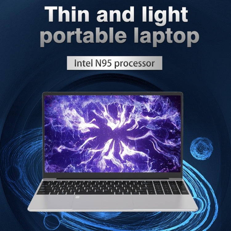 GXMO F152G 15.6インチ ノートパソコン、Windows 11 Intel Alder Lake N95 クアッドコア、指紋認証対応、16GB+512GB