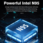GXMO F152G 15.6インチ ノートパソコン、Windows 11 Intel Alder Lake N95 クアッドコア、指紋認証対応、16GB+512GB