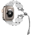 レジン製伸縮チェーン時計バンド、Apple Watch Ultra 2 49mm用、Apple Watch Series 9 45mm用