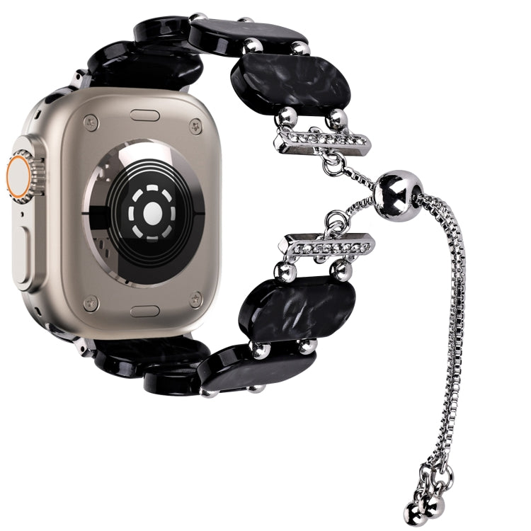 レジン製伸縮チェーン時計バンド、Apple Watch Ultra 2 49mm用、Apple Watch Series 9 45mm用
