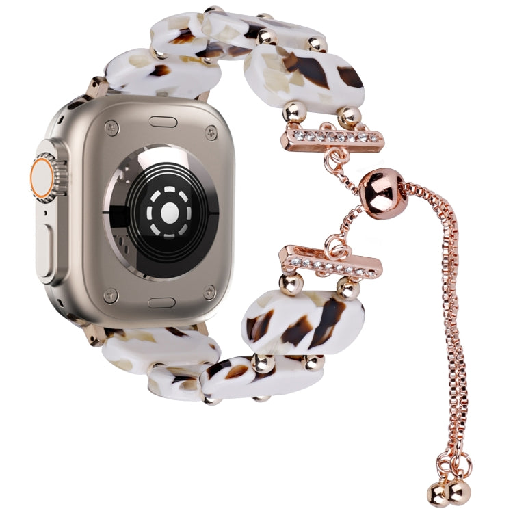 レジン製伸縮チェーン時計バンド、Apple Watch Ultra 2 49mm用、Apple Watch Series 9 45mm用