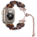 レジン製伸縮チェーン時計バンド、Apple Watch Ultra 2 49mm用、Apple Watch Series 9 45mm用