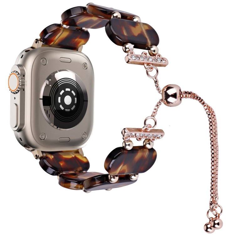 レジン製伸縮チェーン時計バンド、Apple Watch Ultra 2 49mm用、Apple Watch Series 9 45mm用