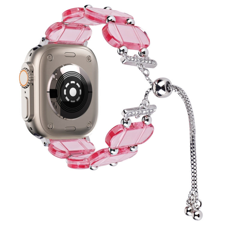 レジン製伸縮チェーン時計バンド、Apple Watch Series 9 41mm用、Apple Watch Ultra 49mm用