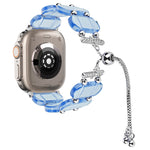 レジン製伸縮チェーン時計バンド、Apple Watch Series 9 41mm用、Apple Watch Ultra 49mm用