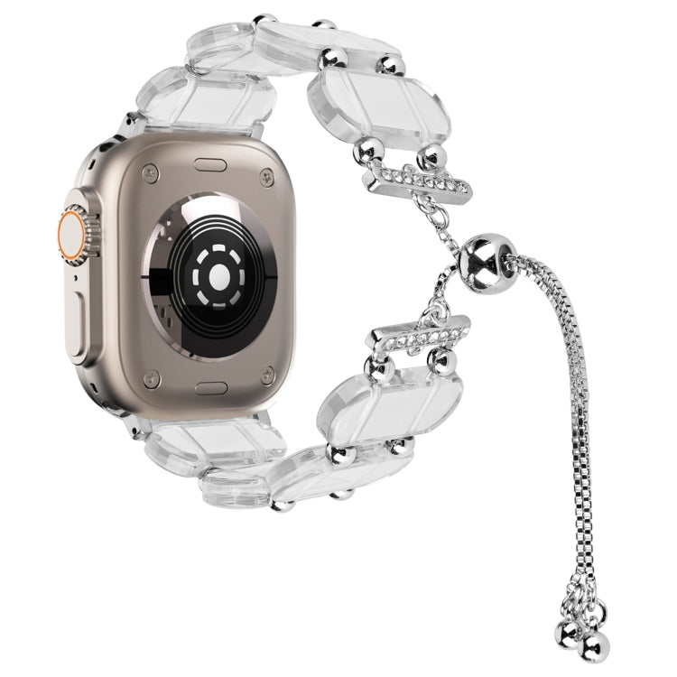 レジン製伸縮チェーン時計バンド、Apple Watch Series 9 41mm用、Apple Watch Ultra 49mm用