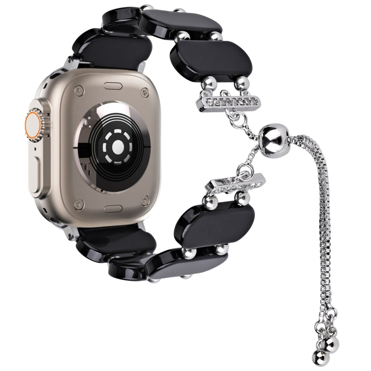 レジン製伸縮チェーン時計バンド、Apple Watch Series 9 41mm用、Apple Watch Ultra 49mm用
