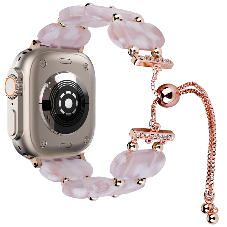 レジン製伸縮チェーン時計バンド、Apple Watch Series 9 41mm用、Apple Watch Ultra 49mm用