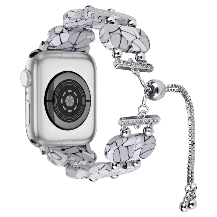 レジン製伸縮チェーン時計バンド、Apple Watch SE 2022 40mm用、Apple Watch SE 2022 44mm用
