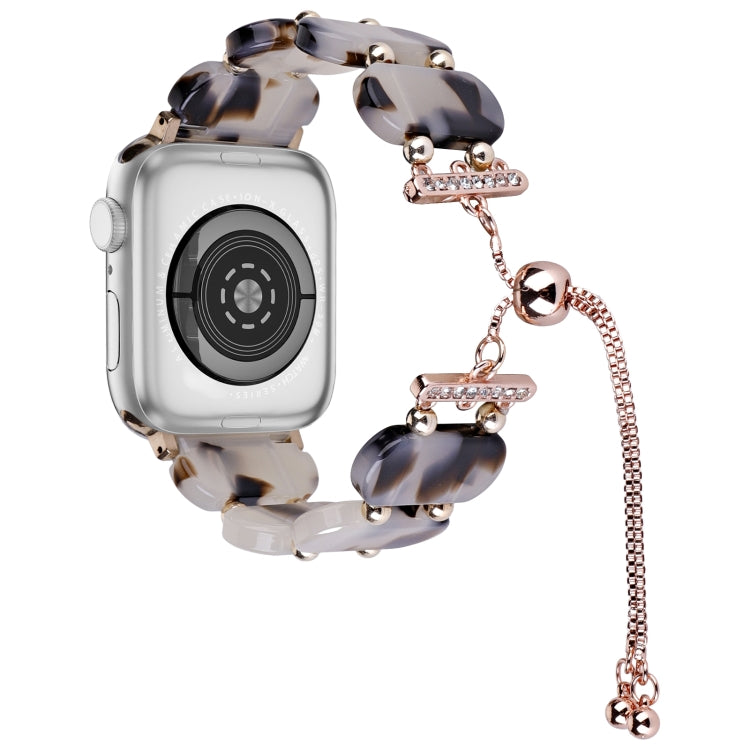 レジン製伸縮チェーン時計バンド、Apple Watch Series 7 41mm用、Apple Watch Series 7 45mm用