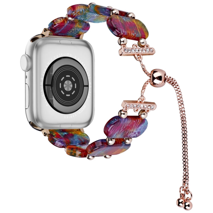 レジン製伸縮チェーン時計バンド、Apple Watch Series 6 40mm用、Apple Watch Series 6 44mm用