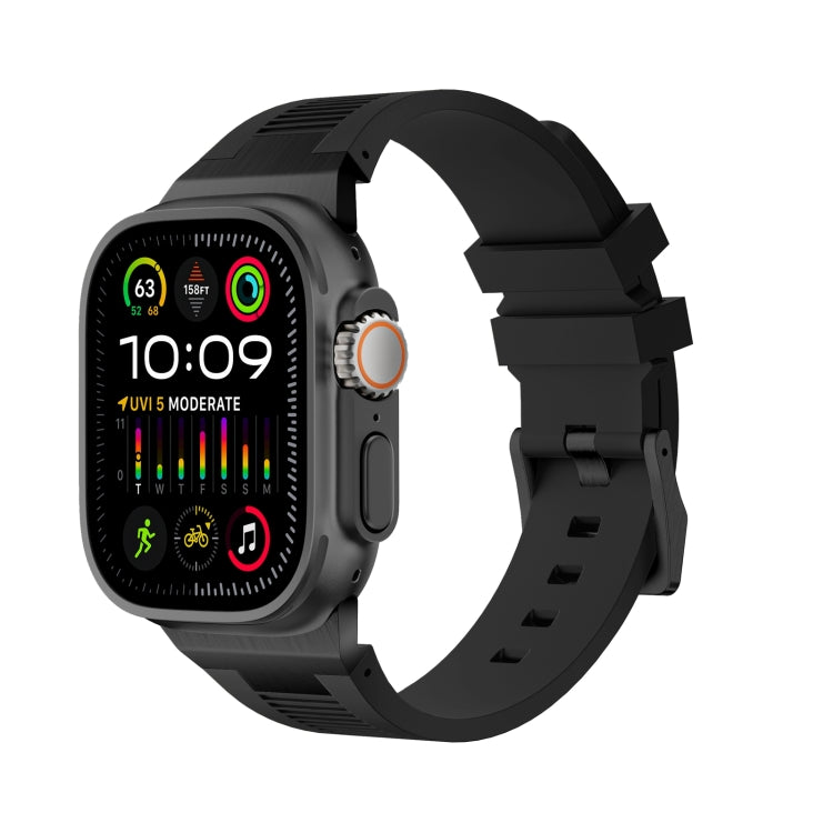Loners液体シリコンウォッチバンド、Apple Watch SE 2023 44mm用、Apple Watch Ultra 2 49mm用、Apple Watch Series 9 45mm用