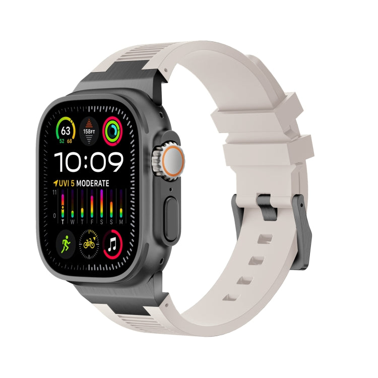Loners液体シリコンウォッチバンド、Apple Watch SE 2023 44mm用、Apple Watch Ultra 2 49mm用、Apple Watch Series 9 45mm用