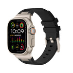 Loners液体シリコンウォッチバンド、Apple Watch SE 2023 44mm用、Apple Watch Ultra 2 49mm用、Apple Watch Series 9 45mm用